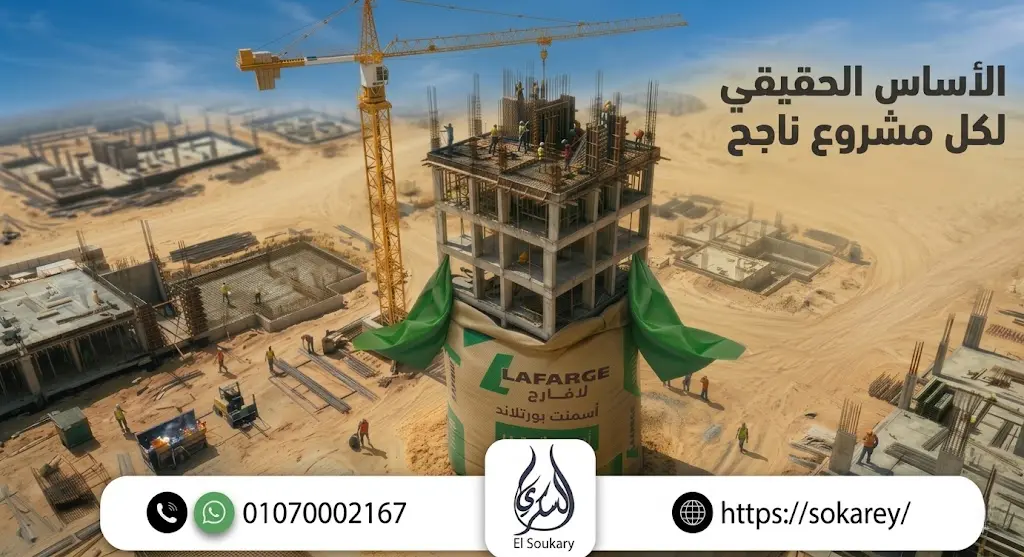 🏗️ ابدأ مشروعك على أساس قوي مع أسمنت Lafarge والسكري