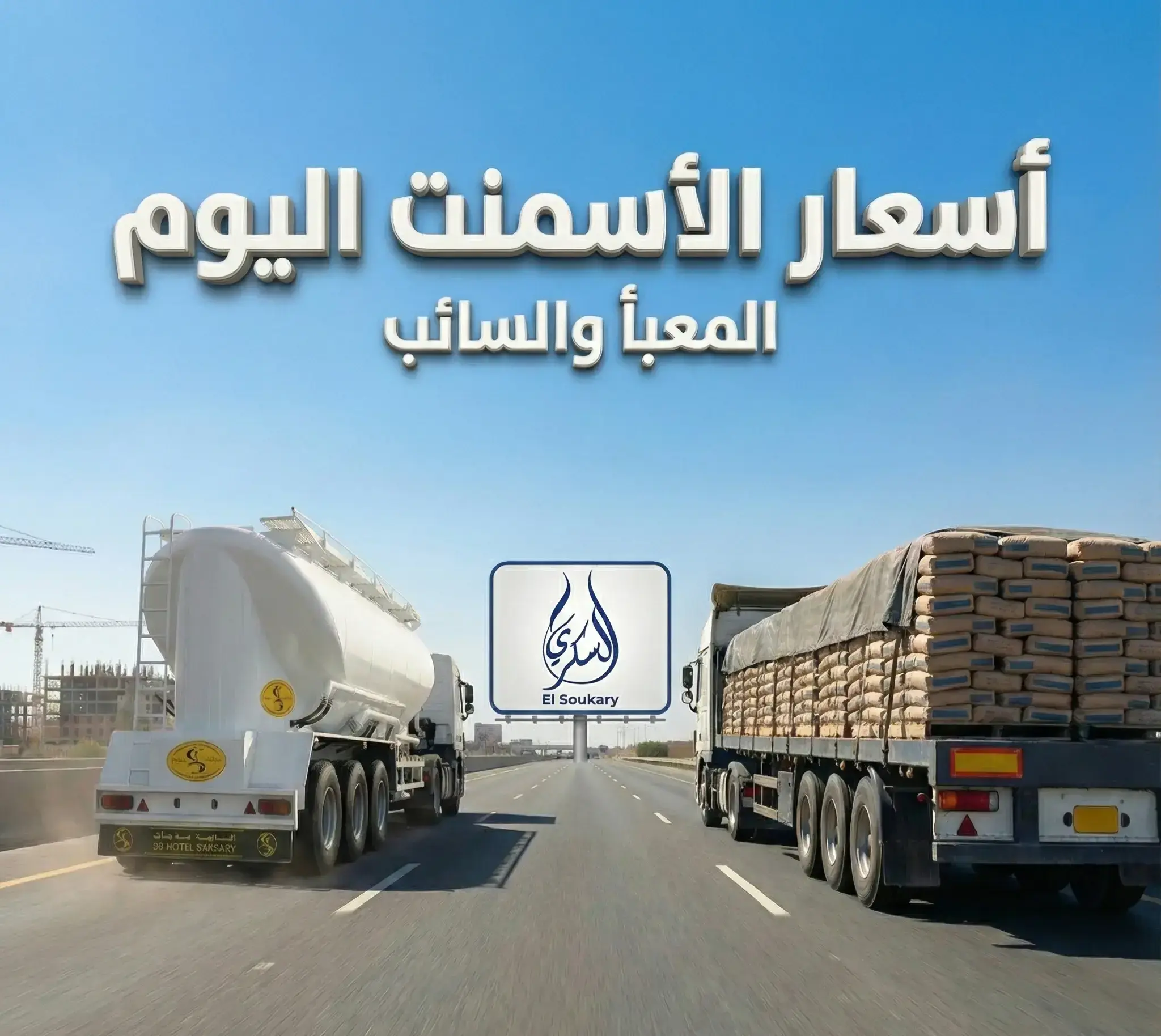 أسعار الأسمنت اليوم (المعبأ – السائب)  السبت 22اغسطس 2026